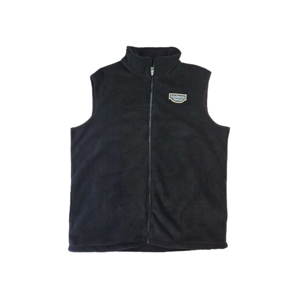 Sanderson Farms Fleece Vest Full Zip Men's 3XL Dark Blue Agriculture Outerwear